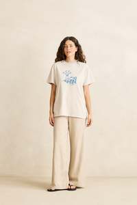 Womens T Shirts: Simple Things Vintage Tee Moonrock