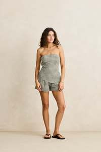Lottie Check Short Brown