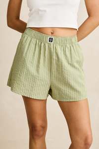 Vista Stripe Short Olive
