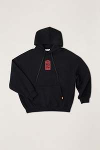 Mens New Arrivals: Pressed Petal Hood Black