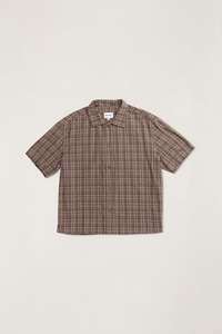 Mens New Arrivals: Relaxed Brady Check Ss Shirt Coffee