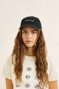 Womens Headwear: Rhythm Essentials Cap Black