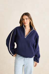 Womens Best Sellers: Camp Half Zip Sherpa Pullover Ocean