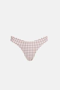 Womens Swim Sale: Rumi Check Hi Cut Pant Natural