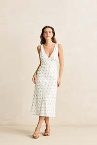 Womens Best Sellers: Dahlia Bias Cut Dress Sky