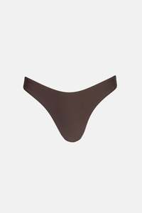 Classics Swimwear: Classic Hi Cut Pant Chocolate