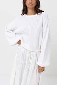 Classic Knit Jumper White