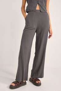 Sets: Maya Wide Leg Pant Charcoal