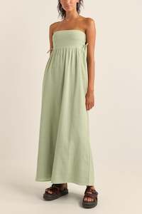 Womens Clothing Sale: Zali Tie Side Maxi Dress Sage