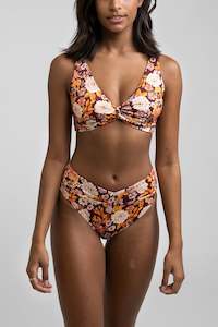 Womens 70 Off: Matilda Dd Twist Front Top Chocolate