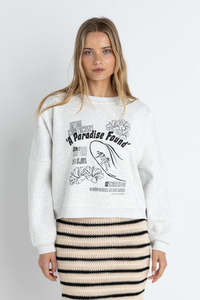 Womens Fleece: Paradise Found Crew Neck Fleece