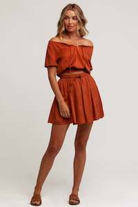 Womens 70 Off: Sofia Skirt Nutmeg