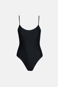One Piece Swim: Classic Minimal One Piece Black