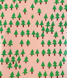 Products: PRINTED GLOSS WRAPPING PAPER CHRISTMAS MOUNTAIN BLUSH - Ribbon & Blues