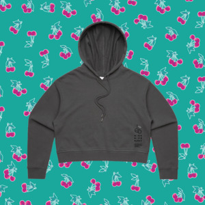 Products: DARK MODE CROOPED HOODIE - Rice Rice Baby