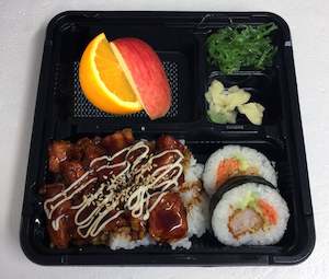 school: School Salmon Bento Box