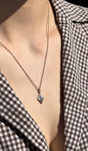 Marquise diamond necklace