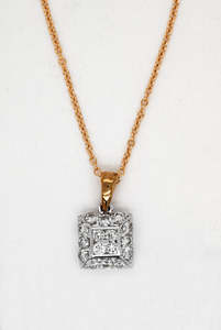 Necklaces And Pendants: Diamond Pendant and Chain