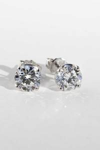 Earrings: Lab-grown 2.06ct diamond studs