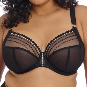 Lingerie: Elomi Matilda Underwired Plunge Bra Black EL8900