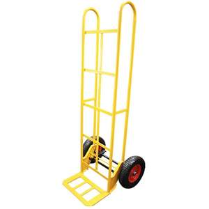 1.6m Easy Tilt Looped Handle Flat High Frame Pneumatic Hand Trolley (ETR113) - R&hellip;