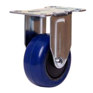 75mm Reb Rubber Wheel 80kg Capacity Castor (R3351) - Richmond Rolling Solutions NZ