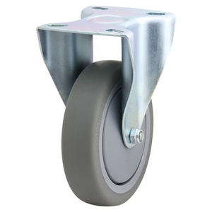 Products: 125mm Institutional Rubber Rigid Zinc Durolite Castor (R5105) - Richmond Rolling Solutions NZ