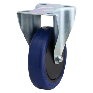 125mm Rebound Rubber Rigid Zinc Durolite Castor (R5111) - Richmond Rolling Solutions NZ