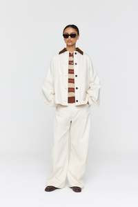 New Arrivals: Franco Jacket  AW26 Ivory + Tobacco Cord