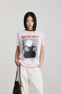 Aiden Tee  Soft Pink + Charcoal SS26