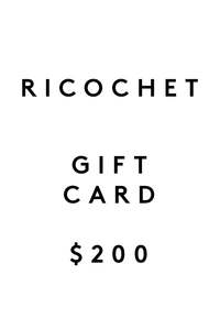 Gift Cards: Ricochet Clothing Gift Card $200