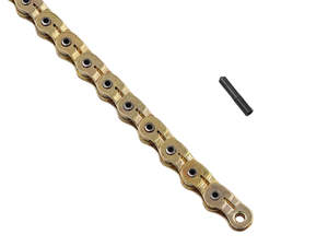 Chains: Bike chain YBN Single speed Half Link Chain Gold