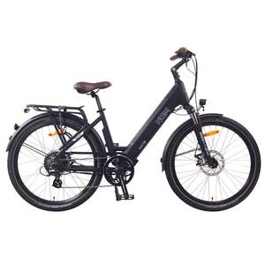Leon Cycle: NCM T3s Step-Thru Trekking E-Bike, 300W-500W, 48V 12Ah 576Wh Battery [Matt Black 26"] NEW Version