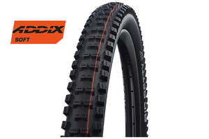 Tyres: Schwalbe Tyre Big Betty 29 x 2.4 Evolution Folding Addix Soft (Orange) TL-Easy SuperGravity Classic-Skin