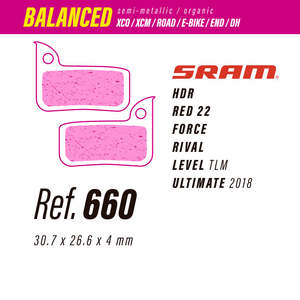 Brake Pads: Less Brakes SRAM Balanced 660
