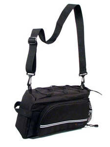 Bags And Panniers: Ontrack Rear Rack Top Black Large Touring Bag