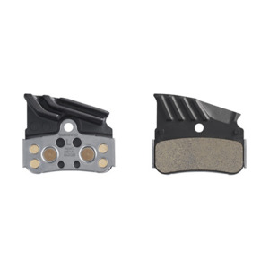 Brake Pads: Shimano N04C-MF Metal Disc Brake Pads with fin and spring (pair)