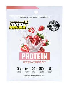 Ryno Power 1: Ryno Power Strawberry Whey Protein Powder Single