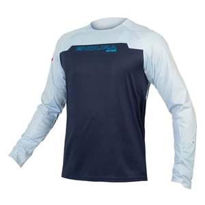 Clothing: Endura - MT500 BURNER L/S JERSEY Blue XXL