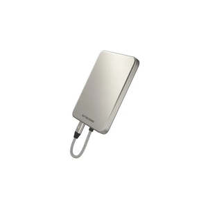 Nitecore 5,000MAH Magnetic Ultra Thin Power Bank Built-in USB Titanium Gray