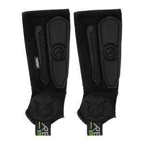REKD Energy Covert Shin+Ankle Guards Black Short Large/X Large