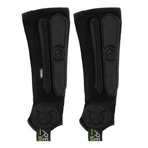 REKD Energy Covert Shin+Ankle Guards Black Long Large/X Large