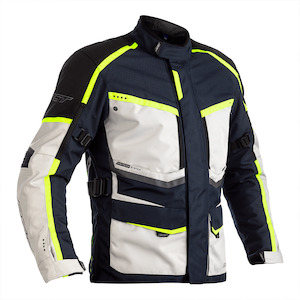 RST MAVERICK CE TEXTILE JACKET [BLUE/FLO YELLOW]