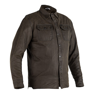Streetbike Jackets: RST X KEVLAR DISTRICT WAX TEXTILE SHIRT [OLIVE]
