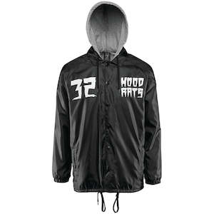 HOOD RATS HOODED COACH JACKET [BLACK]