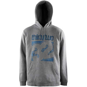 Snow Accessories: 32 COMBO P/O FLEECE [GREY/HEATHER]