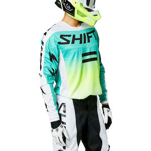 SHIFT WHITE LABEL FADE JERSEY [WHITE/GREEN]