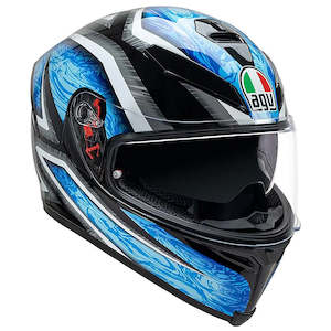 AGV K5 S [KUNAI BLACK/CYAN/SILVER]