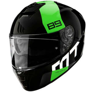 Streetbike Helmets: MT BLADE 2 SV [89 MATT BLACK/GREEN] 56 S