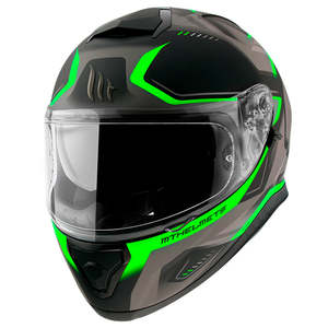 Streetbike Helmets: MT THUNDER 3 SV TURBINE [MATT FLURO GREEN]